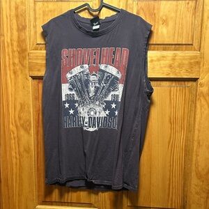 Harley-Davidson Gray Shovelhead Tank Top